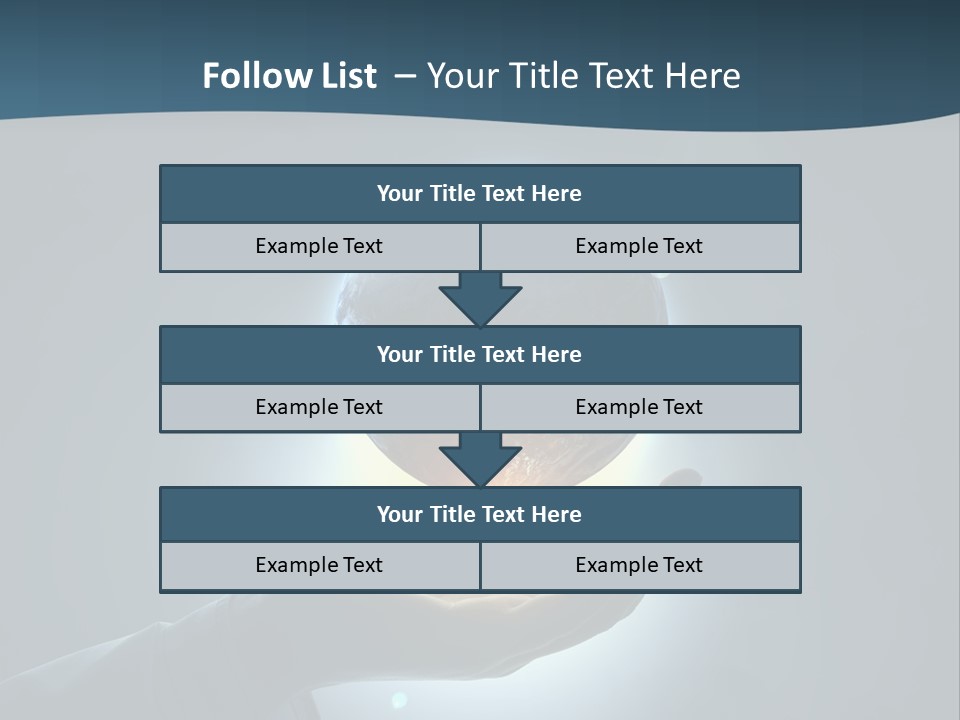 Holding Nation Success PowerPoint Template