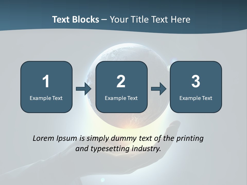 Holding Nation Success PowerPoint Template