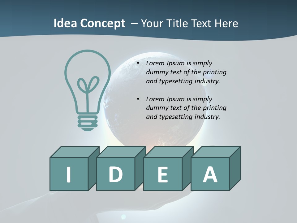 Holding Nation Success PowerPoint Template