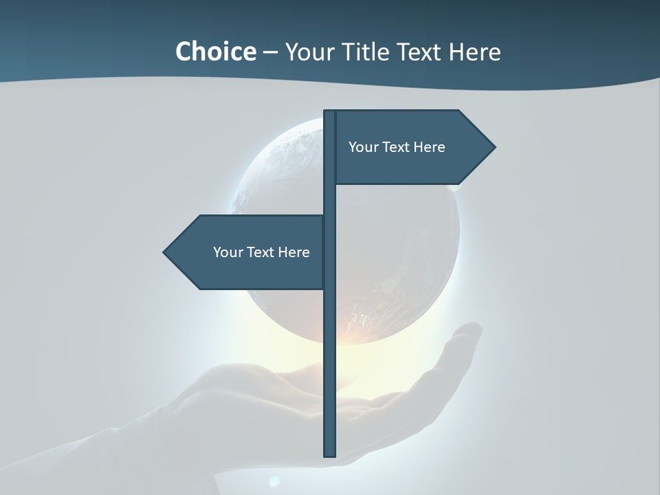 Holding Nation Success PowerPoint Template