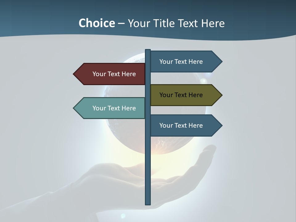 Holding Nation Success PowerPoint Template