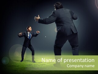 Corporate Competition Disagreement PowerPoint Template