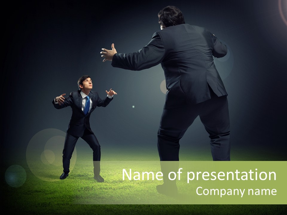 Corporate Competition Disagreement PowerPoint Template