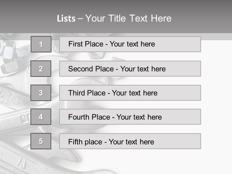 Instrument Metallic Construction PowerPoint Template