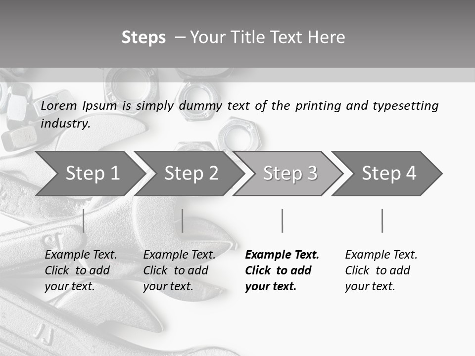 Instrument Metallic Construction PowerPoint Template