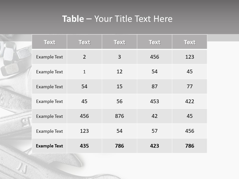 Instrument Metallic Construction PowerPoint Template