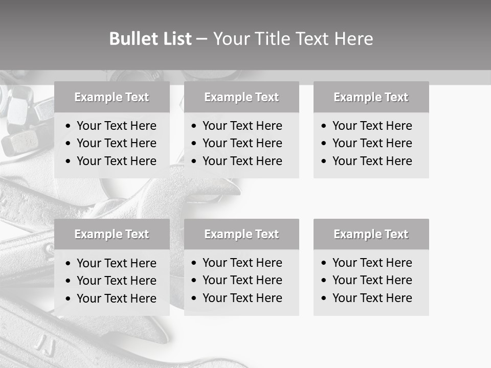Instrument Metallic Construction PowerPoint Template