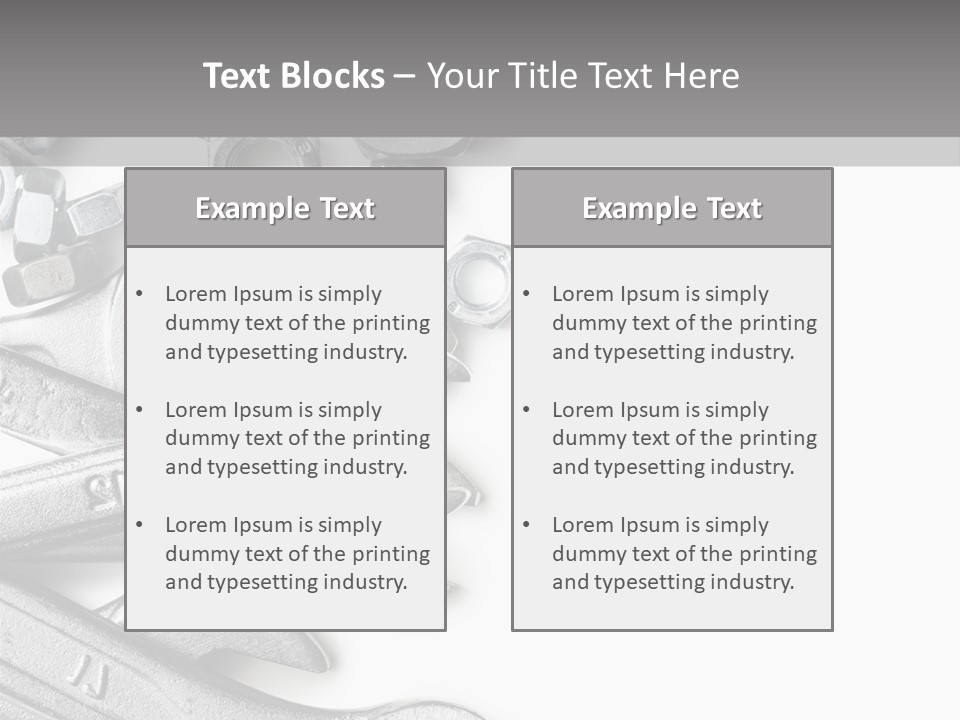 Instrument Metallic Construction PowerPoint Template
