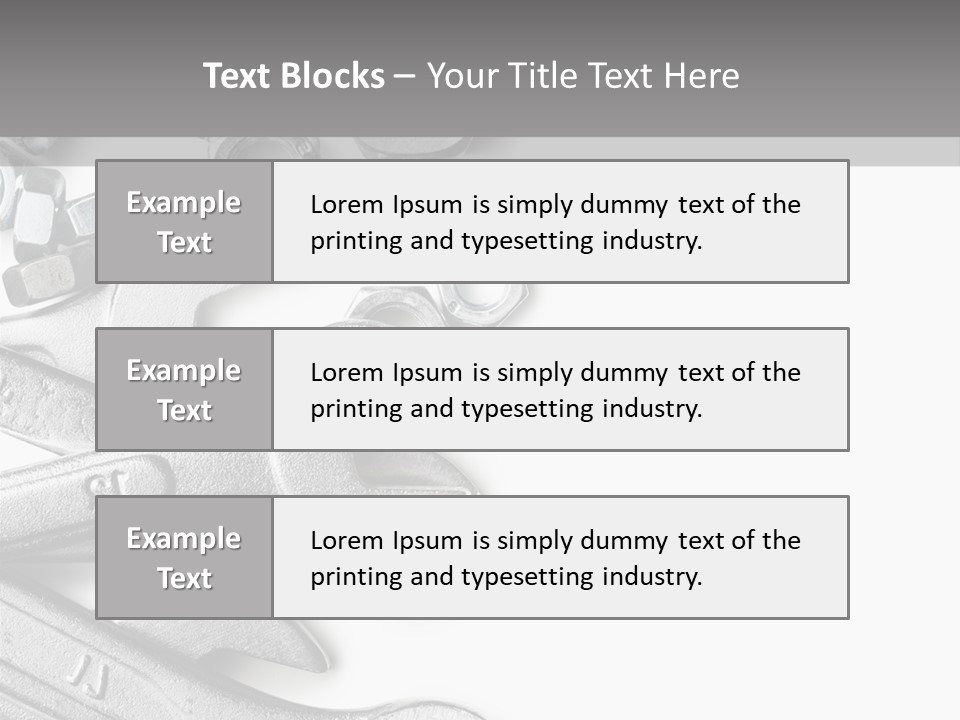 Instrument Metallic Construction PowerPoint Template
