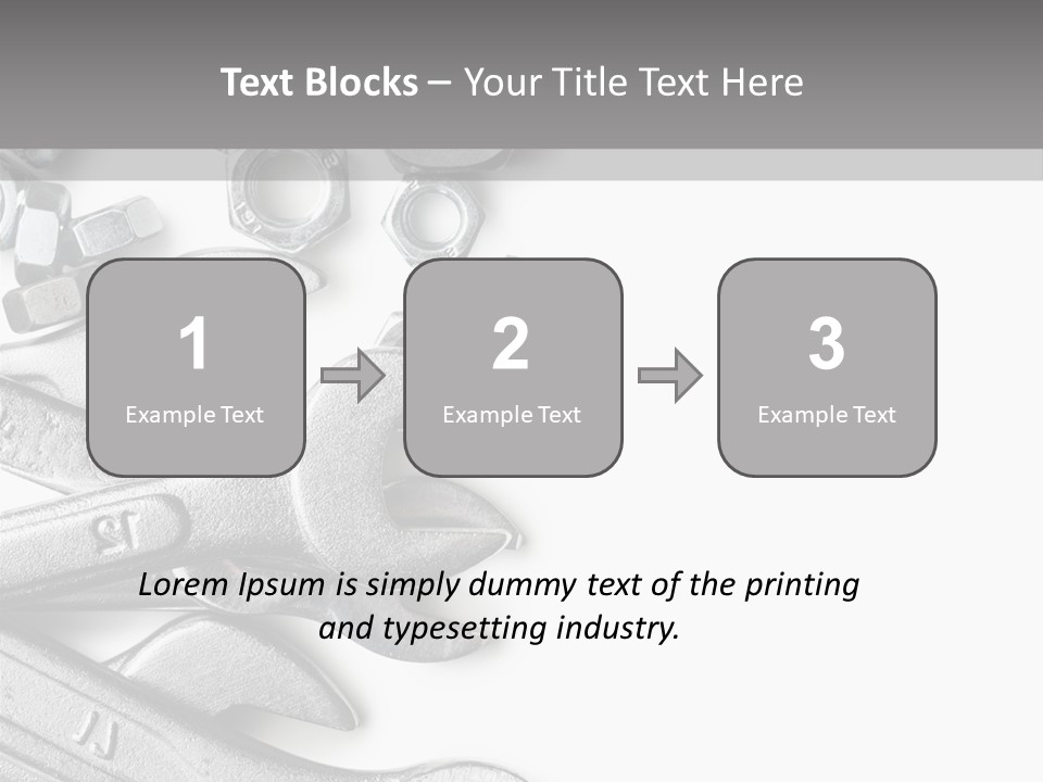 Instrument Metallic Construction PowerPoint Template
