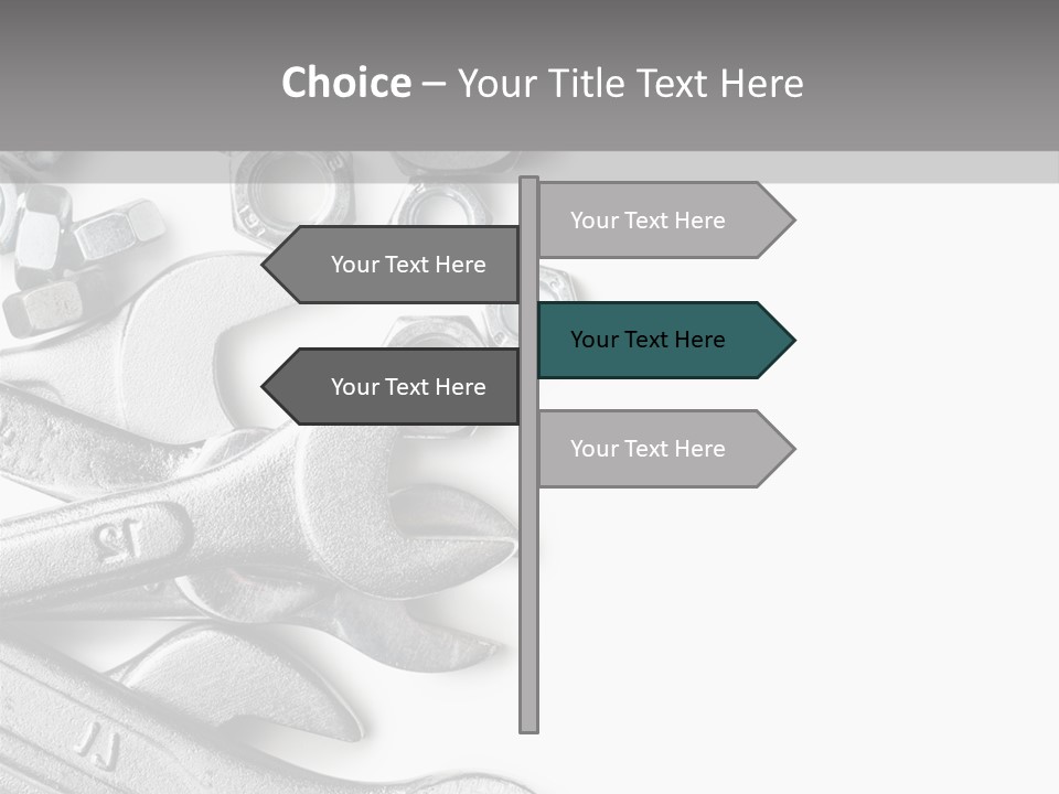 Instrument Metallic Construction PowerPoint Template