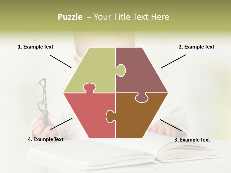 Young Beautiful Close Up PowerPoint Template