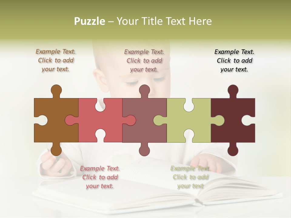 Young Beautiful Close Up PowerPoint Template