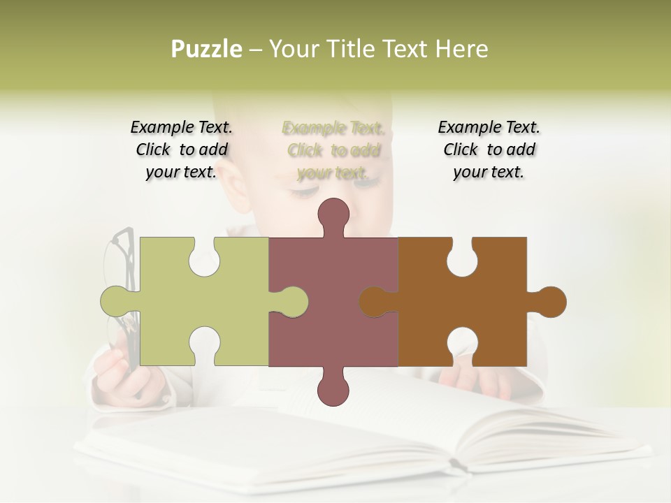 Young Beautiful Close Up PowerPoint Template