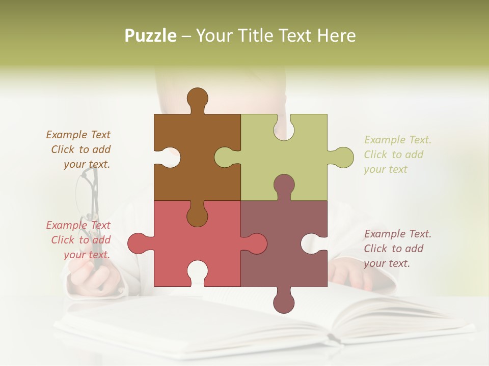 Young Beautiful Close Up PowerPoint Template