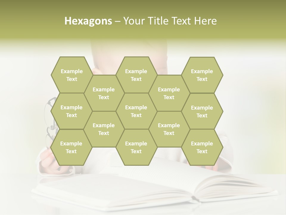 Young Beautiful Close Up PowerPoint Template