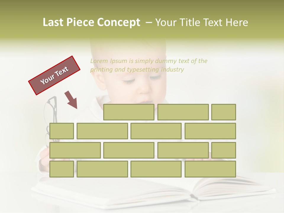Young Beautiful Close Up PowerPoint Template