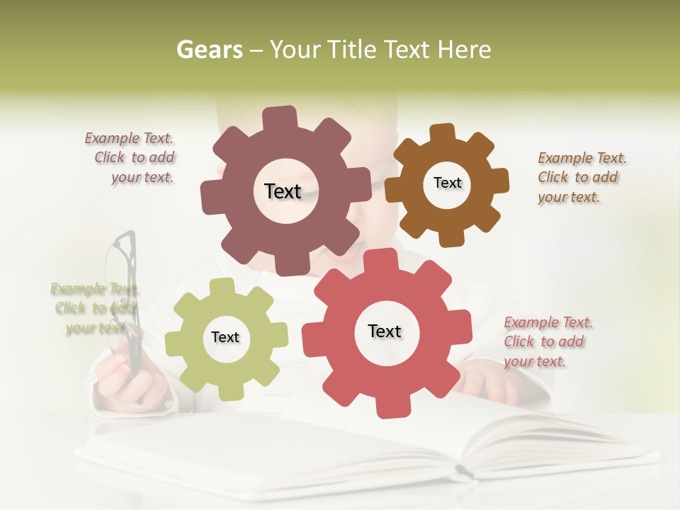 Young Beautiful Close Up PowerPoint Template