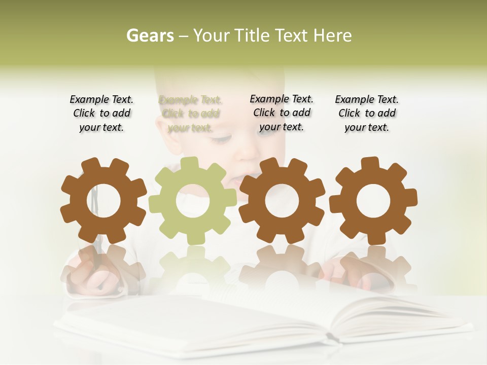 Young Beautiful Close Up PowerPoint Template