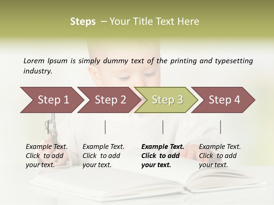 Young Beautiful Close Up PowerPoint Template