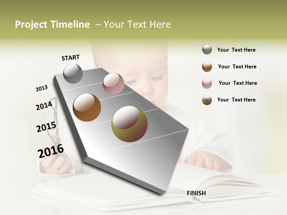 Young Beautiful Close Up PowerPoint Template