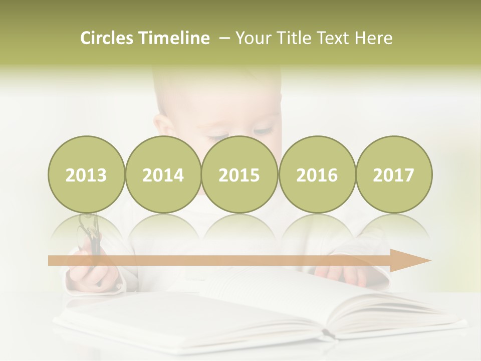 Young Beautiful Close Up PowerPoint Template