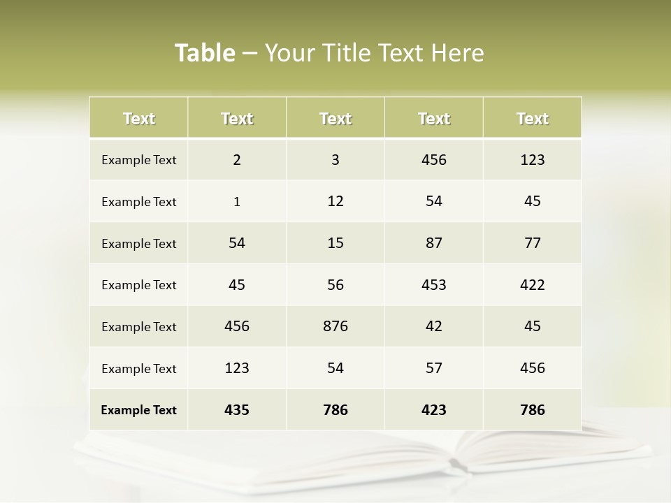 Young Beautiful Close Up PowerPoint Template