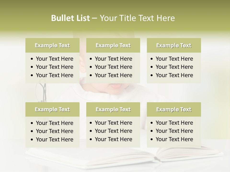 Young Beautiful Close Up PowerPoint Template