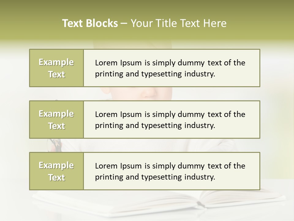 Young Beautiful Close Up PowerPoint Template