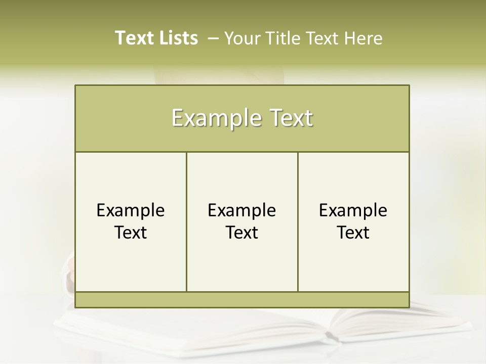 Young Beautiful Close Up PowerPoint Template