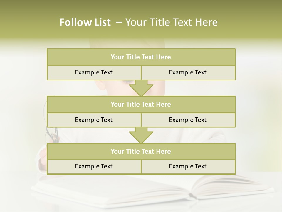 Young Beautiful Close Up PowerPoint Template