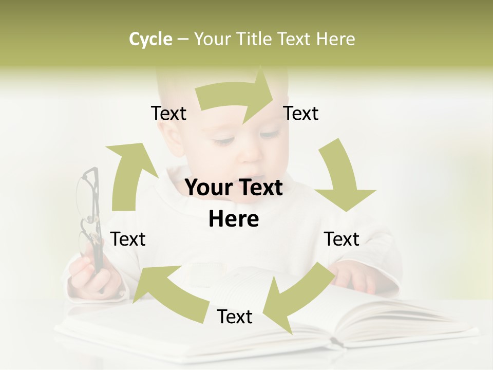 Young Beautiful Close Up PowerPoint Template