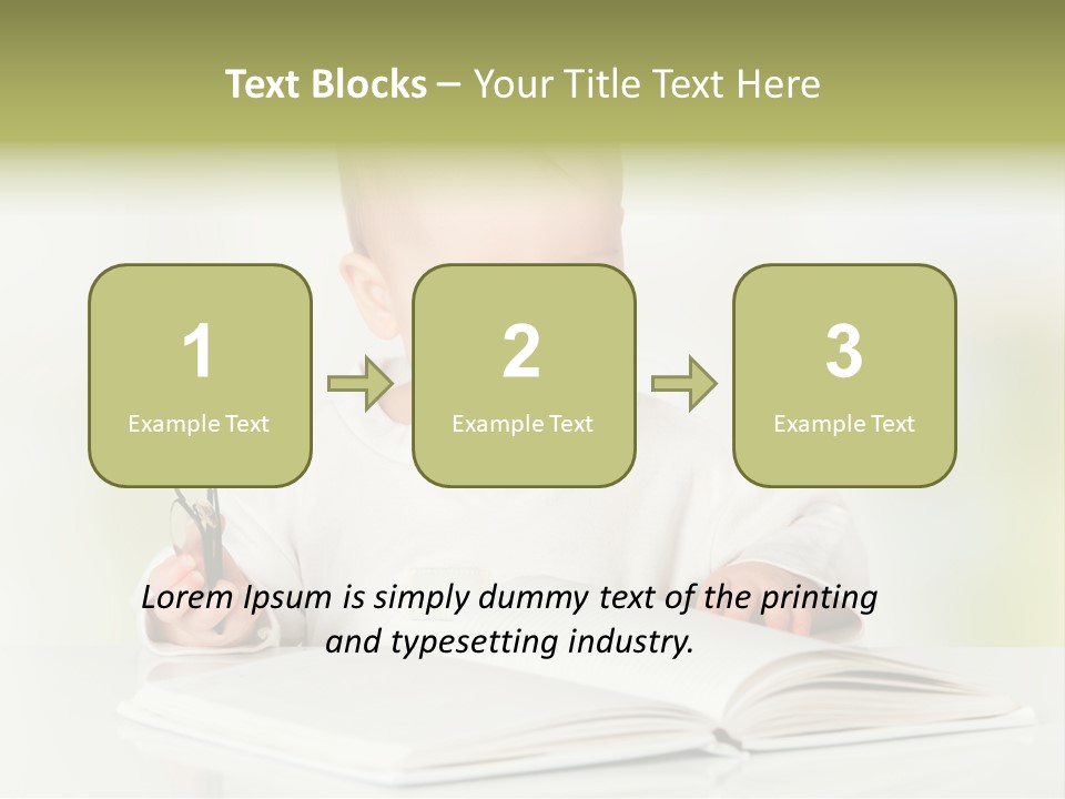 Young Beautiful Close Up PowerPoint Template
