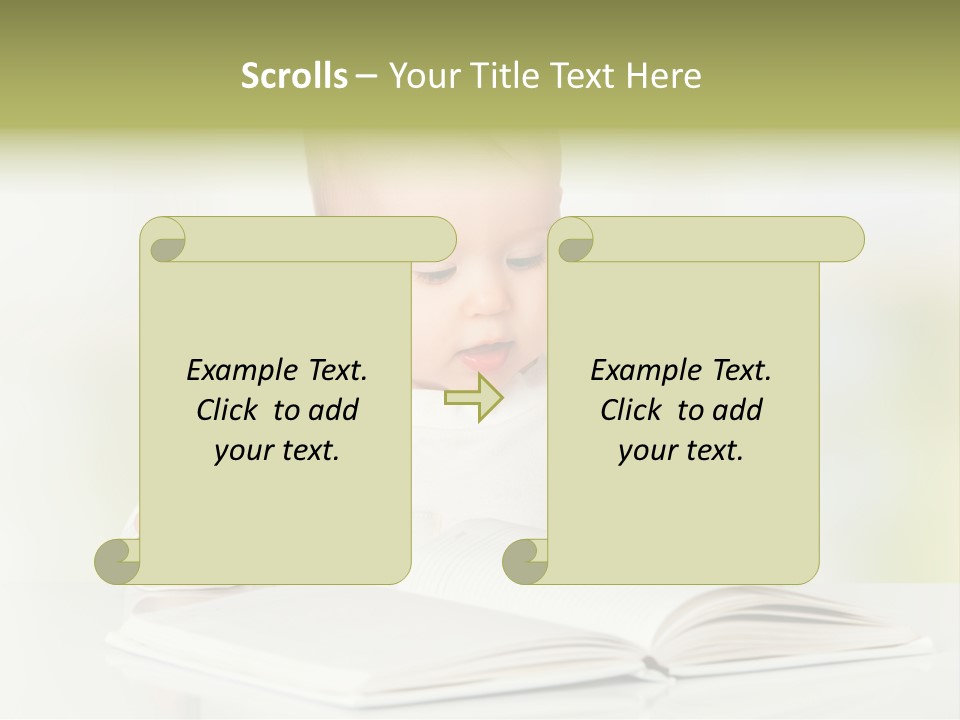 Young Beautiful Close Up PowerPoint Template