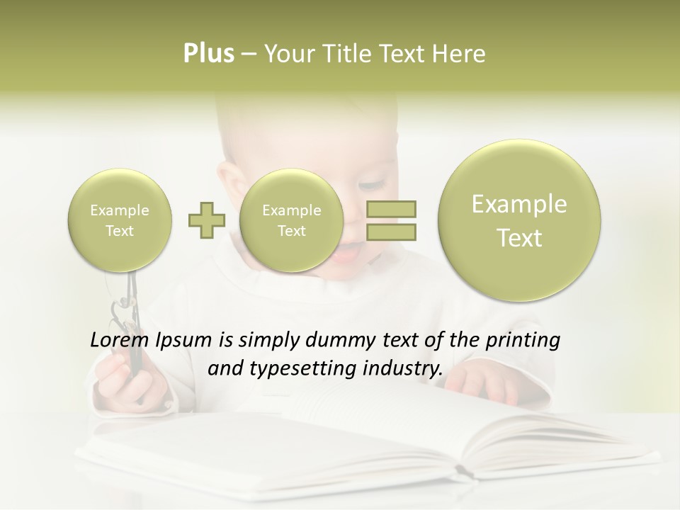 Young Beautiful Close Up PowerPoint Template