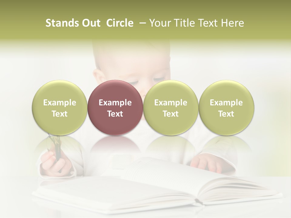 Young Beautiful Close Up PowerPoint Template