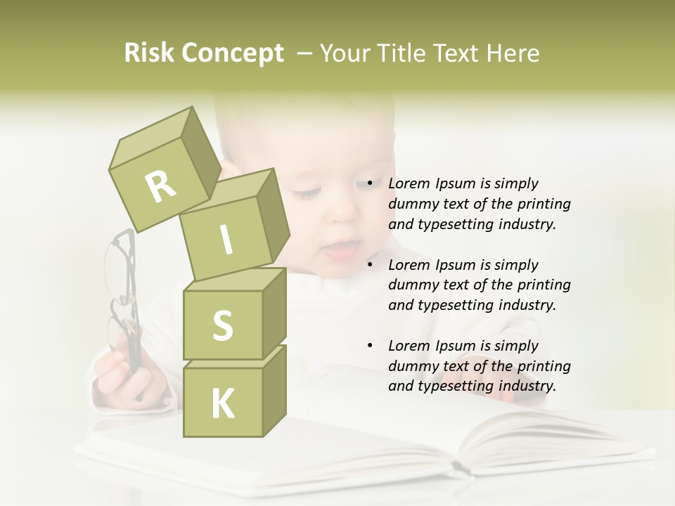 Young Beautiful Close Up PowerPoint Template