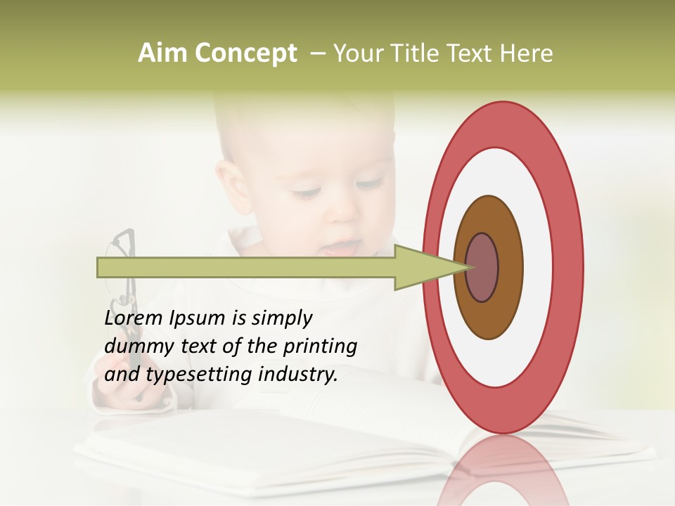 Young Beautiful Close Up PowerPoint Template