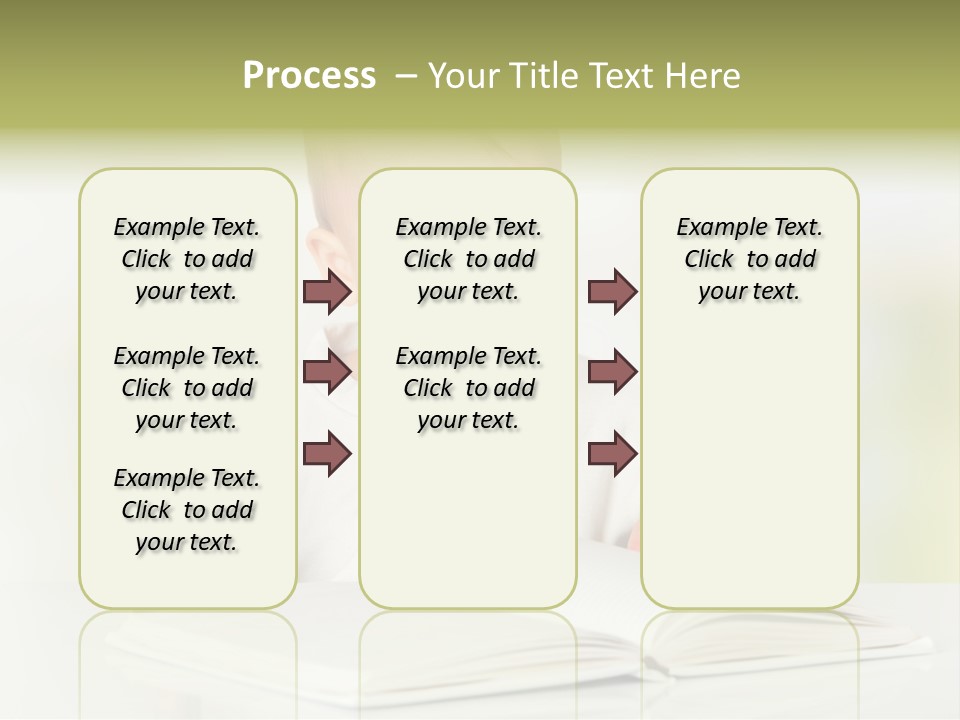 Young Beautiful Close Up PowerPoint Template