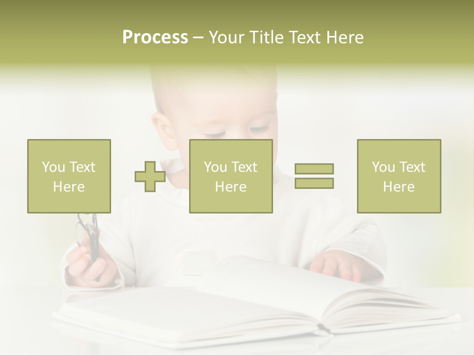 Young Beautiful Close Up PowerPoint Template