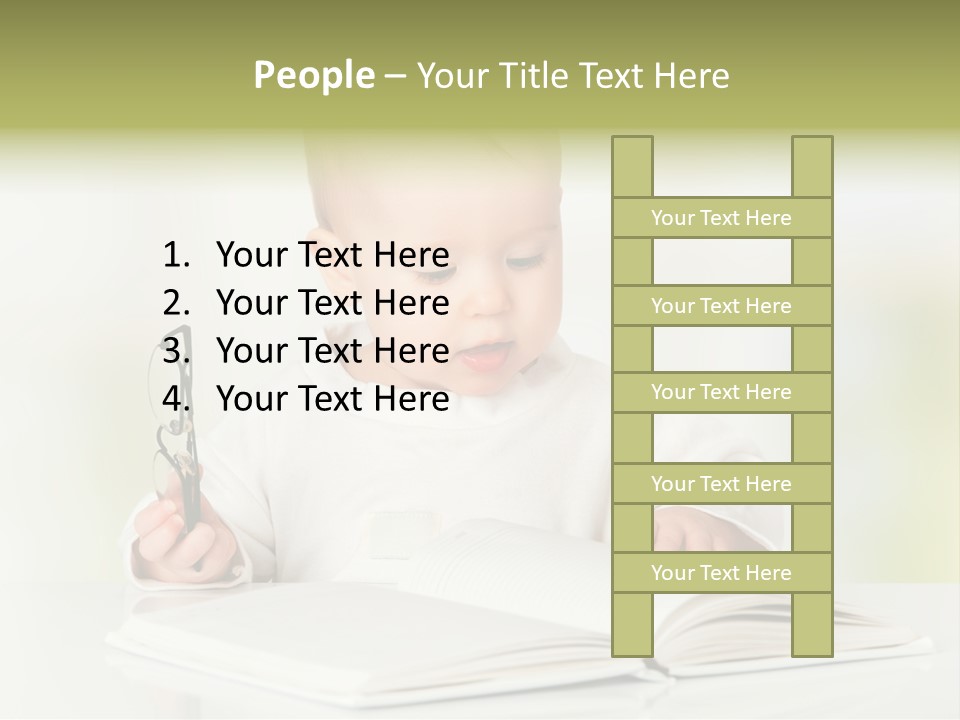 Young Beautiful Close Up PowerPoint Template