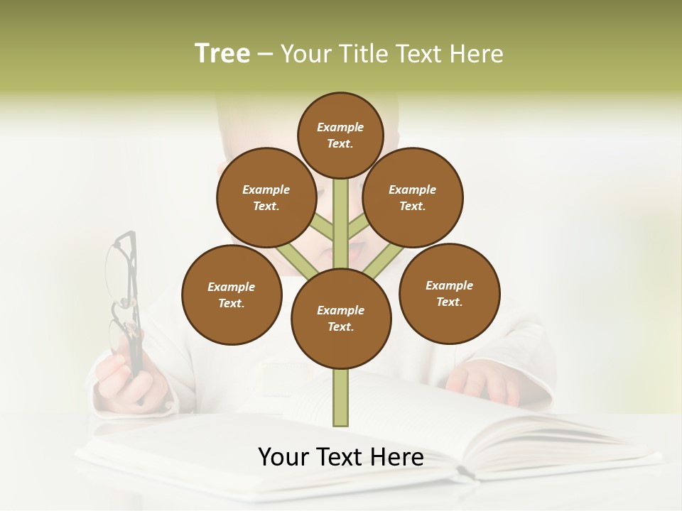 Young Beautiful Close Up PowerPoint Template