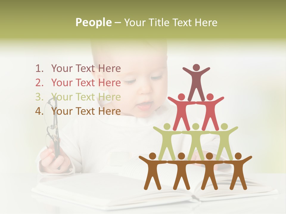 Young Beautiful Close Up PowerPoint Template