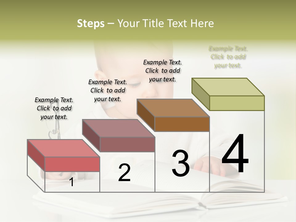 Young Beautiful Close Up PowerPoint Template