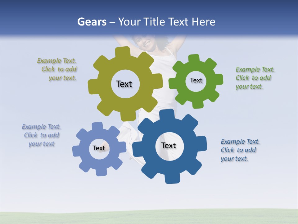 Spring Female Sunny PowerPoint Template