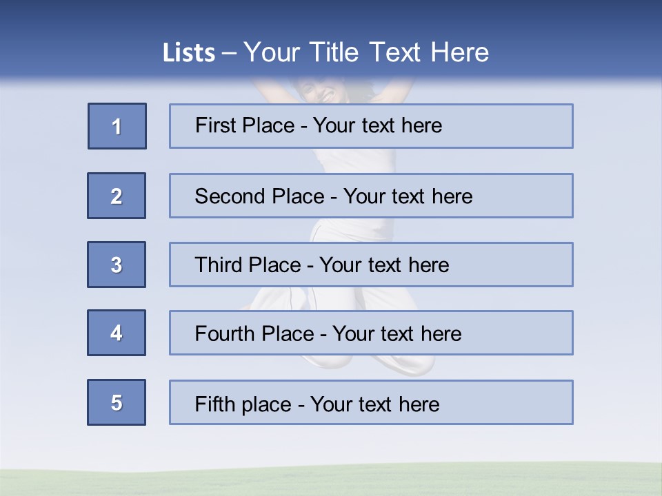 Spring Female Sunny PowerPoint Template