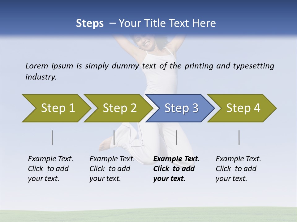 Spring Female Sunny PowerPoint Template