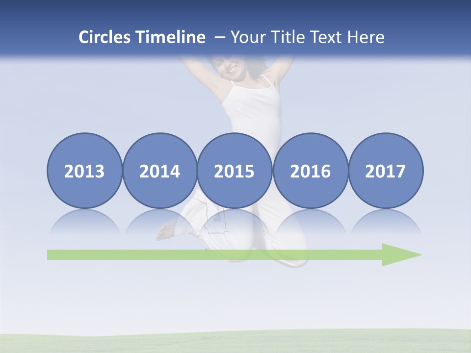 Spring Female Sunny PowerPoint Template