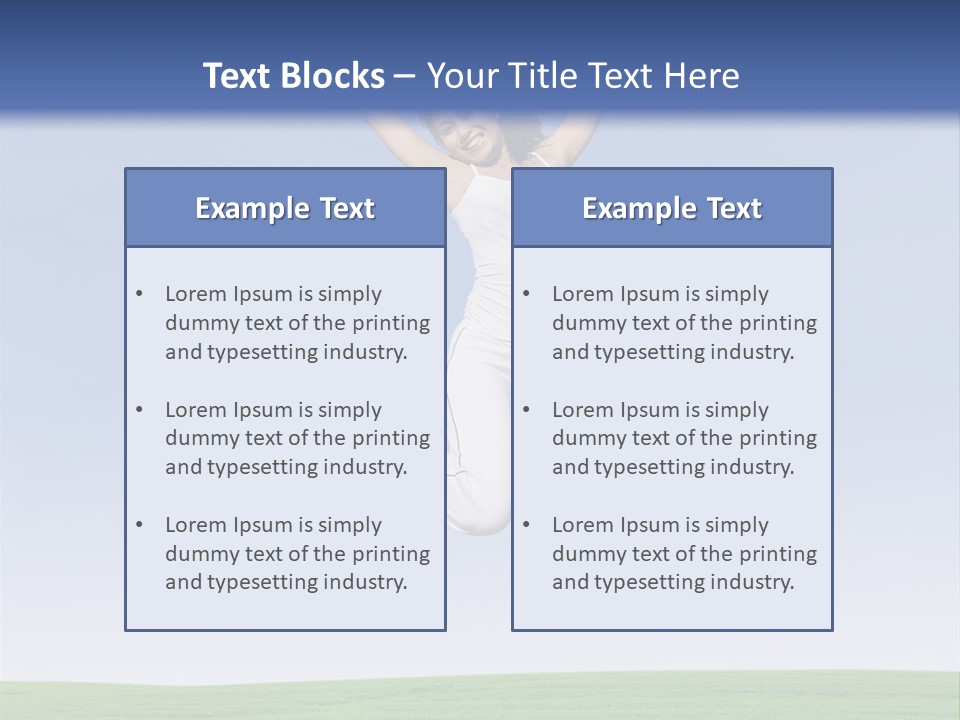 Spring Female Sunny PowerPoint Template