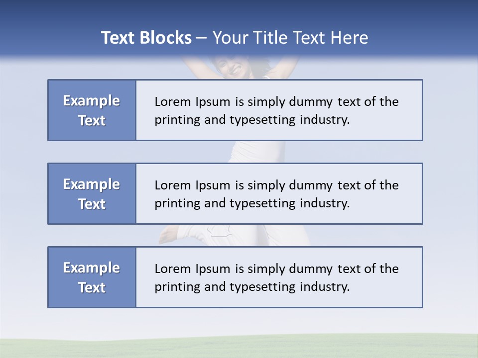 Spring Female Sunny PowerPoint Template